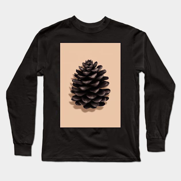 Black Pinecone Long Sleeve T-Shirt by maxcode